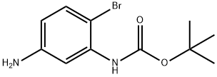 (5-AMINO-2-BROMO-PHENYL)-CARBAMIC ACID TERT-BUTYL ESTER Structure