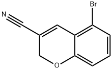 5-Bromo-2H-chromene-3-carbonitrile Structure