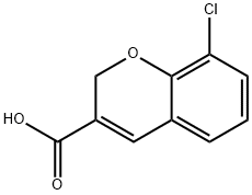 8-CHLORO-2H-CHROMENE-3-CARBOXYLIC ACID Structure