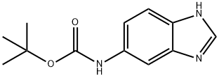 (1H-BENZOIMIDAZOL-5-YL)-CARBAMIC ACID TERT-BUTYL ESTER Structure