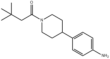 1-[4-(4-Amino-phenyl)-piperidin-1-yl]-3,3-dimethyl-butan-1-one Structure
