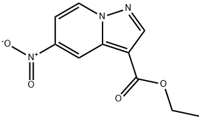 5-NITRO-PYRAZOLO[1,5-A]PYRIDINE-3-CARBOXYLIC ACID ETHYL ESTER Structure