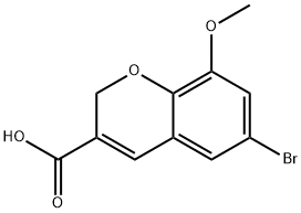 6-BROMO-8-METHOXY-2H-CHROMENE-3-CARBOXYLIC ACID Structure