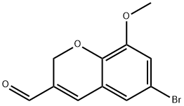 6-BROMO-8-METHOXY-2H-CHROMENE-3-CARBALDEHYDE Structure