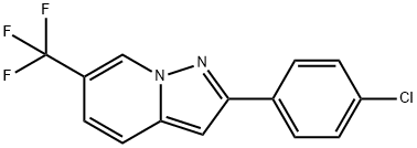 2-(4-CHLOROPHENYL)-6-(TRIFLUOROMETHYL)PYRAZOLO[1,5-A]PYRIDINE Structure