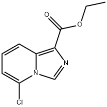 5-클로로-이미다조[1,5-A]피리딘-1-카복실산에틸에스테르 구조식 이미지