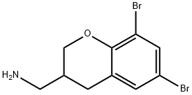 (6,8-DIBROMO-CHROMAN-3-YL)-METHYLAMINE Structure
