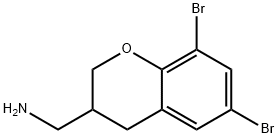 (6,8-DIBROMO-CHROMAN-3-YL)-메틸아민 구조식 이미지