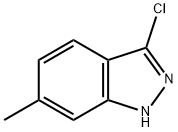 3-클로로-6-메틸-1H-인다졸 구조식 이미지