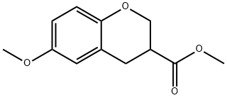 6-METHOXY-CHROMAN-3-CARBOXYLIC ACID METHYL ESTER Structure