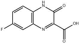 7-FLUORO-3-OXO-3,4-DIHYDROQUINOXALINE-2-CARBOXYLIC ACID Structure