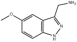 5-METHOXY-1H-INDAZOL-3-YL-메틸아민 구조식 이미지