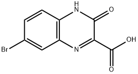 7-BROMO-3-OXO-3,4-DIHYDROQUINOXALINE-2-CARBOXYLIC ACID 구조식 이미지