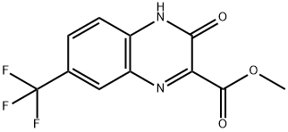 METHYL 3-OXO-7-(TRIFLUOROMETHYL)-3,4-DIHYDROQUINOXALINE-2-CARBOXYLATE Structure