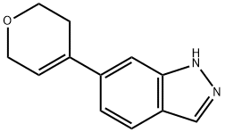 6-(3,6-DIHYDRO-2H-PYRAN-4-YL)-1H-INDAZOLE 구조식 이미지