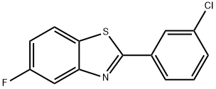 2-(3-CHLOROPHENYL)-5-FLUOROBENZO[D]THIAZOLE Structure