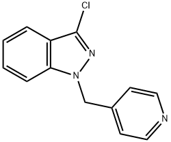 3-CHLORO-1-PYRIDIN-4-YLMETHYL-1H-INDAZOLE Structure