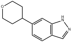 6-(TETRAHYDRO-PYRAN-4-YL)-1H-인다졸 구조식 이미지