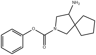 페닐4-아미노-2-아자스피로[4.4]노난-2-카복실레이트 구조식 이미지