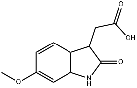 (6-METHOXY-2-OXO-2,3-DIHYDRO-1H-INDOL-3-YL)-ACETIC ACID Structure