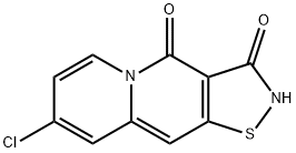8-CHLORO-2H-이소티아졸로[5,4-B]퀴놀리진-3,4-디온 구조식 이미지