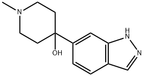4-(1H-INDAZOL-6-YL)-1-METHYL-PIPERIDIN-4-OL 구조식 이미지