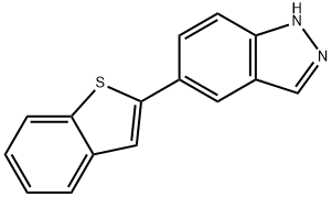 5-(BENZOTHIOPHEN-2-YL)-1H-INDAZOLE Structure