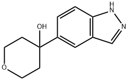 4-(1H-INDAZOL-5-YL)-TETRAHYDRO-PYRAN-4-OL Structure