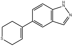 5-(3,6-DIHYDRO-2H-THIOPYRAN-4-YL)-1H-INDAZOLE 구조식 이미지