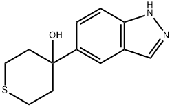 4-(1H-INDAZOL-5-YL)-TETRAHYDRO-THIOPYRAN-4-OL Structure