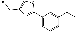 [2-(3-ETHYL-PHENYL)-OXAZOL-4-YL]-메탄올 구조식 이미지