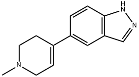 5-(1-METHYL-1,2,3,6-TETRAHYDRO-PYRIDIN-4-YL)-1H-INDAZOLE Structure