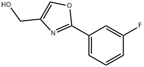 [2-(3-FLUORO-PHENYL)-OXAZOL-4-YL]-METHANOL Structure