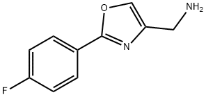 C-[2-(4-플루오로-페닐)-옥사졸-4-일]-메틸아민 구조식 이미지
