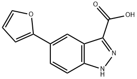 5-FURAN-2-YL-1H-INDAZOLE-3-CARBOXYLIC ACID Structure