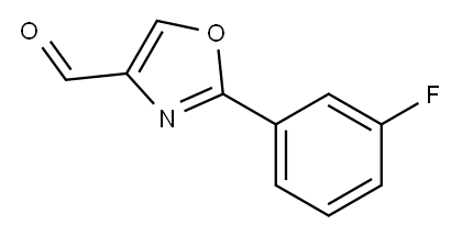 2-(3-FLUORO-PHENYL)-OXAZOLE-4-CARBALDEHYDE Structure
