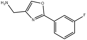 2-(3-FLUORO-PHENYL)-OXAZOL-4-YL-METHYLAMINE Structure