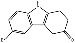 6-BROMO-1,2,4,9-테트라하이드로카바졸-3-ONE 구조식 이미지