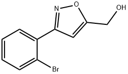 [3-(2-BROMO-PHENYL)-ISOXAZOL-5-YL]-METHANOL Structure