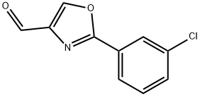 2-(3-CHLORO-PHENYL)-OXAZOLE-4-CARBALDEHYDE Structure