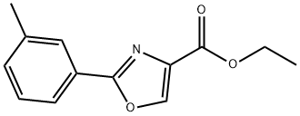 2-M-TOLYL-OXAZOLE-4-CARBOXYLIC ACID ETHYL ESTER Structure