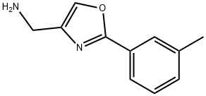2-M-TOLYL-OXAZOL-4-YL-메틸아민 구조식 이미지