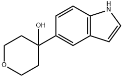 4-(1H-INDOL-5-YL)-TETRAHYDRO-PYRAN-4-OL Structure