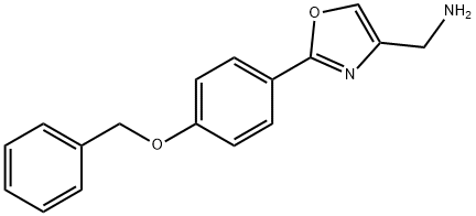 2-(4-BENZYLOXY-PHENYL)-OXAZOL-4-YL-METHYLAMINE Structure