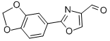 2-BENZO[1,3]DIOXOL-5-YL-OXAZOLE-4-CARBALDEHYDE 구조식 이미지