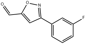 3-(3-FLUORO-PHENYL)-ISOXAZOLE-5-CARBALDEHYDE Structure