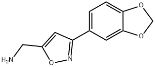 C-(3-BENZO[1,3]DIOXOL-5-YL-ISOXAZOL-5-YL)-METHYLAMINE Structure