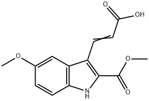 METHYL 3-(2-CARBOXY-VINYL)-5-METHOXY-1H-INDOLE-2-CARBOXYLATE Structure