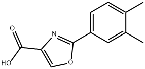 2-(3,4-디메틸페닐)-옥사졸-4-카르복실산 구조식 이미지