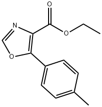5-P-TOLYL-OXAZOLE-4-CARBOXYLICACID에틸에스테르 구조식 이미지